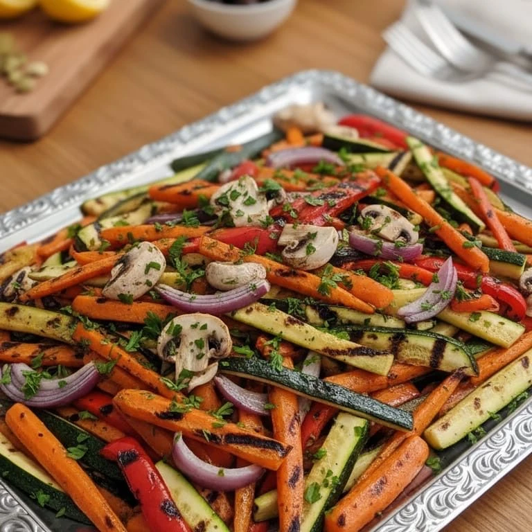 Mediterrane Gemüse-Platte "Verdure alla Griglia" – STORIA Catering München