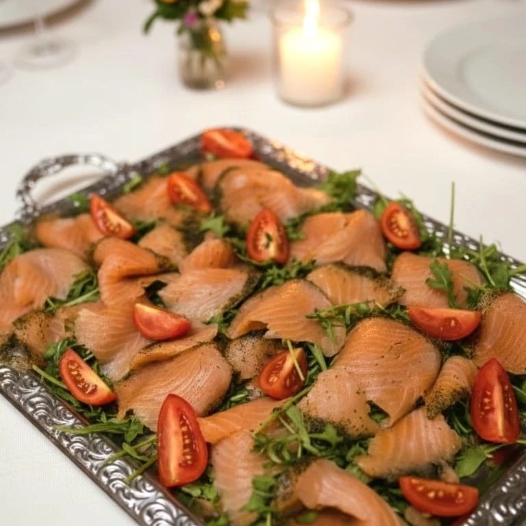 Graved Lachs-Platte – STORIA Catering München